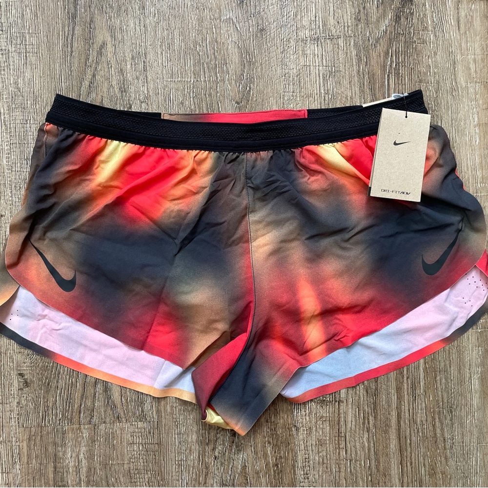 Nike Aeroswift Elite Entry ADV 2” Running Shorts Mens Sz Lg Red HJ3384-736